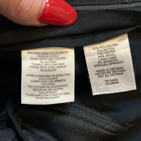 Jones New York Collection Platinum | Black Stretch Straight Leg Trouser Size 8 - Picture 11 of 11